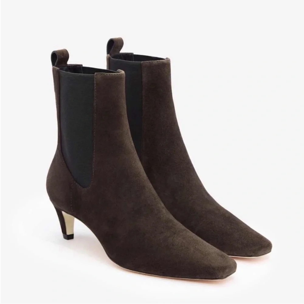 REFORMATION Roberta Ankle Boot in Boss Suede - Picture 4 of 11